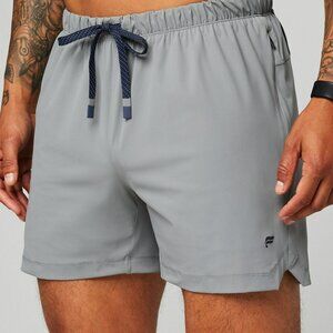 Fabletics Men's The One Short 5in in Shadow Gray Lightweight Pockets Size M